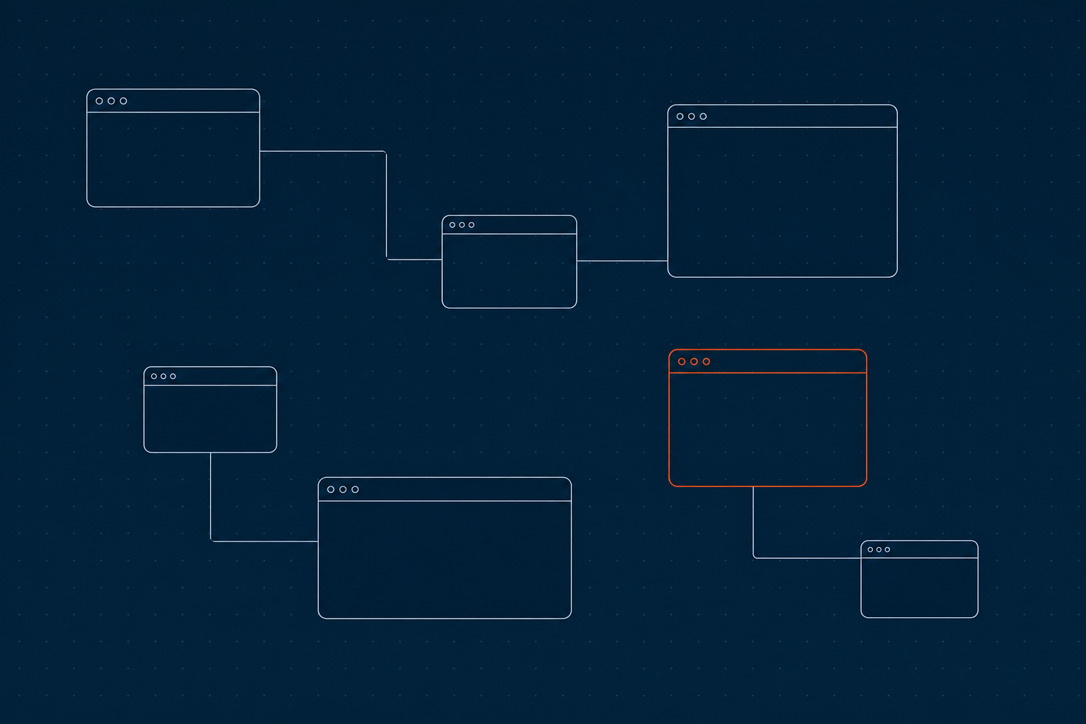 Terminal agent cards spread across a dark infinite MootDeck canvas, linked by ropes.